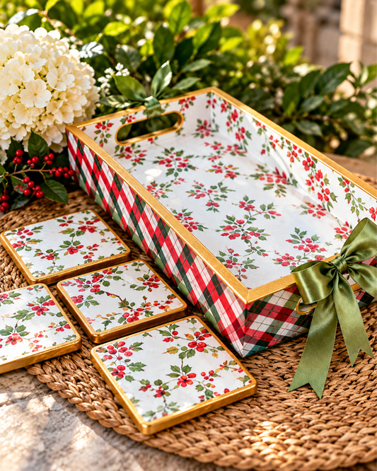 Curso de Decoupage: crea una bandeja y cuatro posavasos
