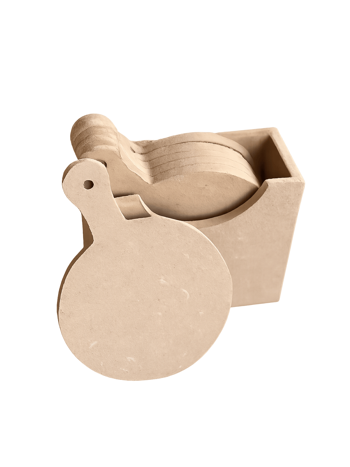 Posa vasos  circulares en Mdf para pintar