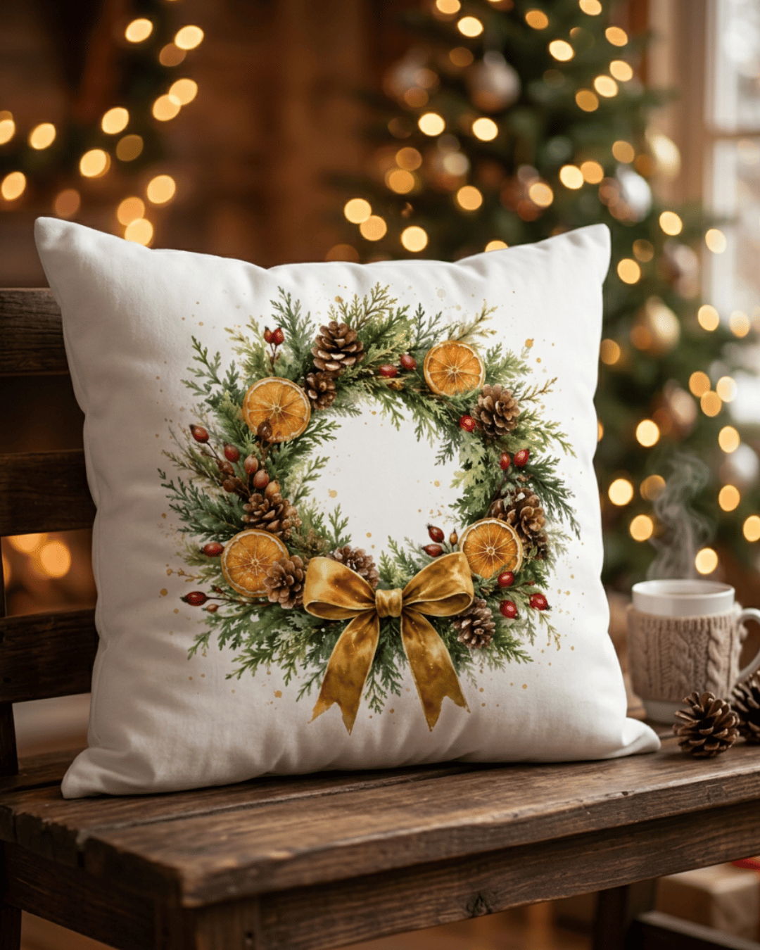 CALCOMANIA NAVIDAD EN COJINES