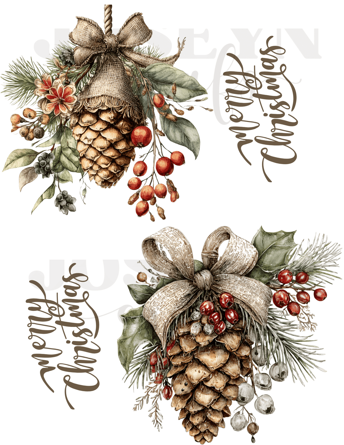 CALCOMANIAS AMOR POR NAVIDAD 001