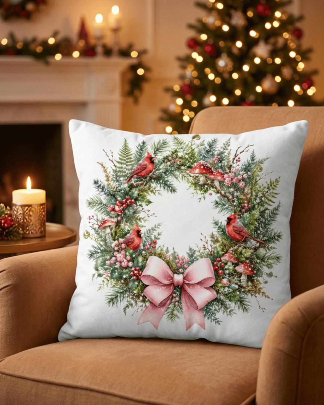 CALCOMANIA NAVIDAD EN COJINES