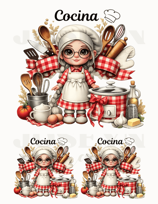 Calcomania Cocina en DTF