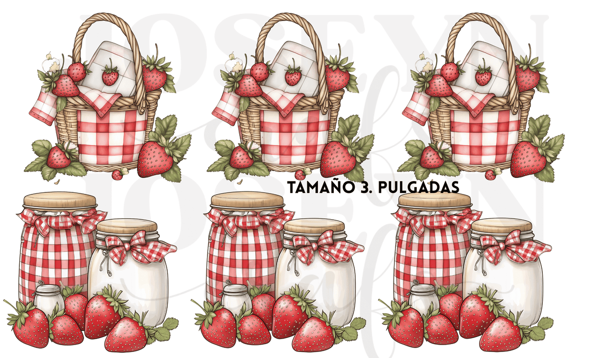 Calcomanias Bolsas rojas en Textil