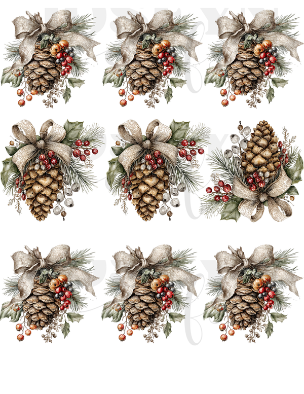 ARBOL Y PIÑA DE NAVIDAD