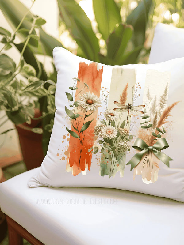 Calcomania Flores a rayas