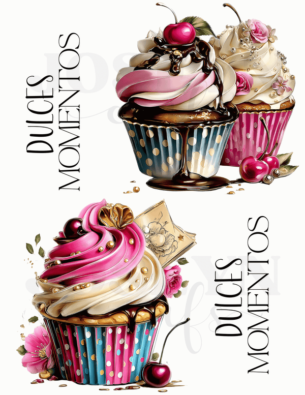 CALCOMANIA CUPCAKE 011-12