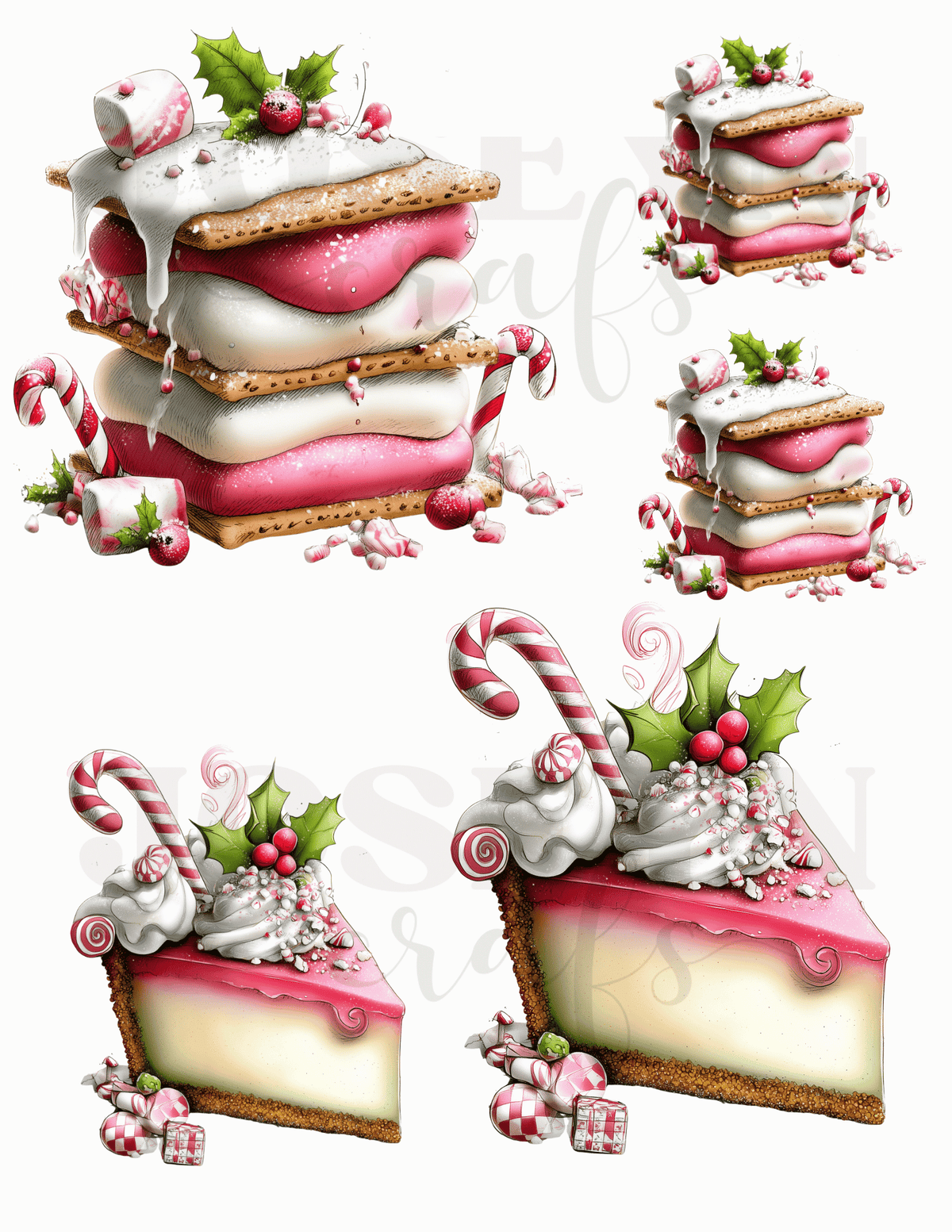 CALCOMANIA DULCE NAVIDAD
