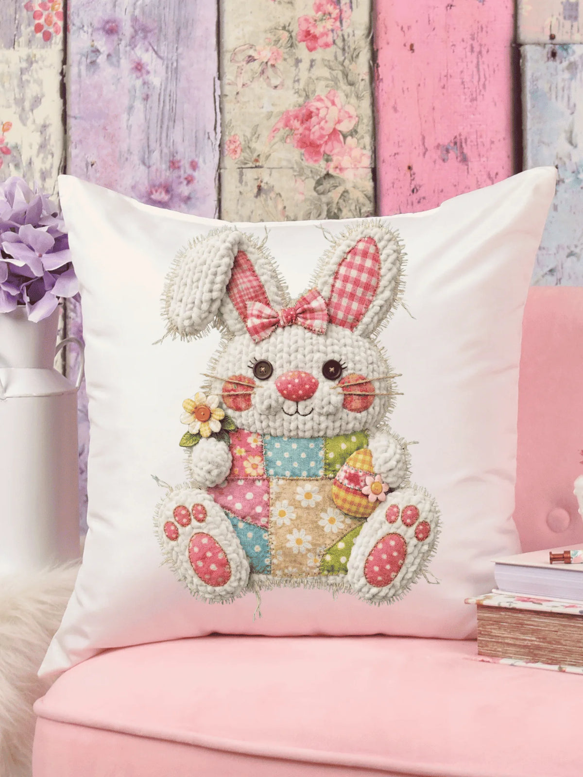 Calcomania Conejo Patchwork