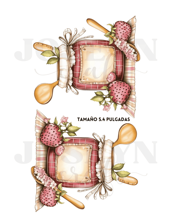 Calcomanias al Agua Tarros