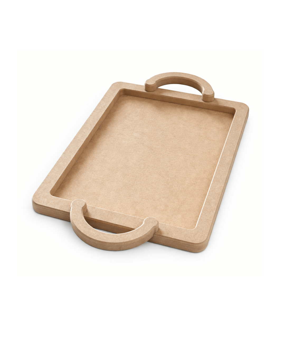 BANDEJA RECTANGULAR CON ASA MEDIO CIRCULO