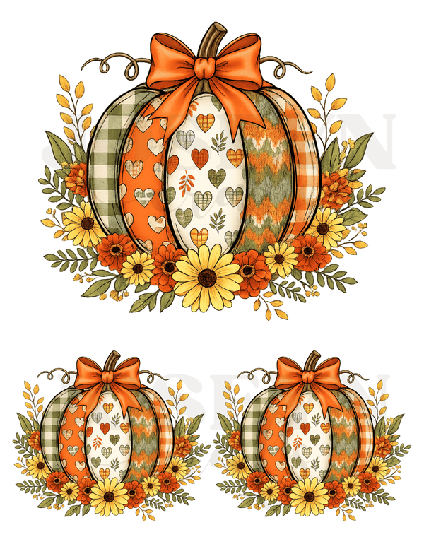 CALCOMANIA CALABAZAS EN FLOR