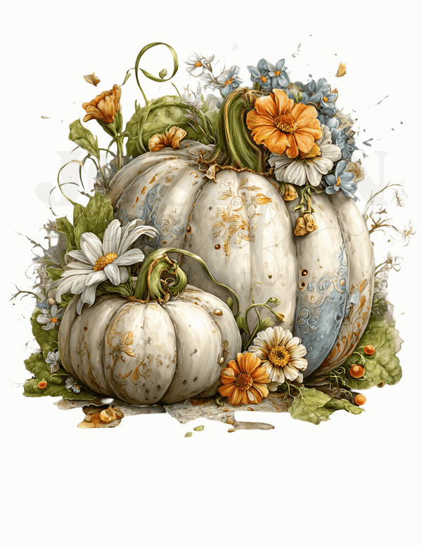 CALCOMANIA CALABAZAS BELLAS