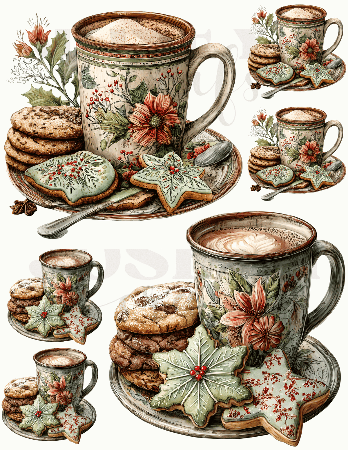 CALCOMANIAS TAZAS DE NAVIDAD 02