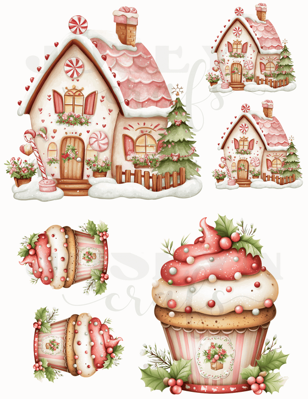 CALCOMANIA DULCE NAVIDAD