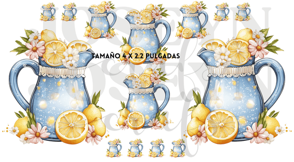 Calcomania Jarras de Limones en UV
