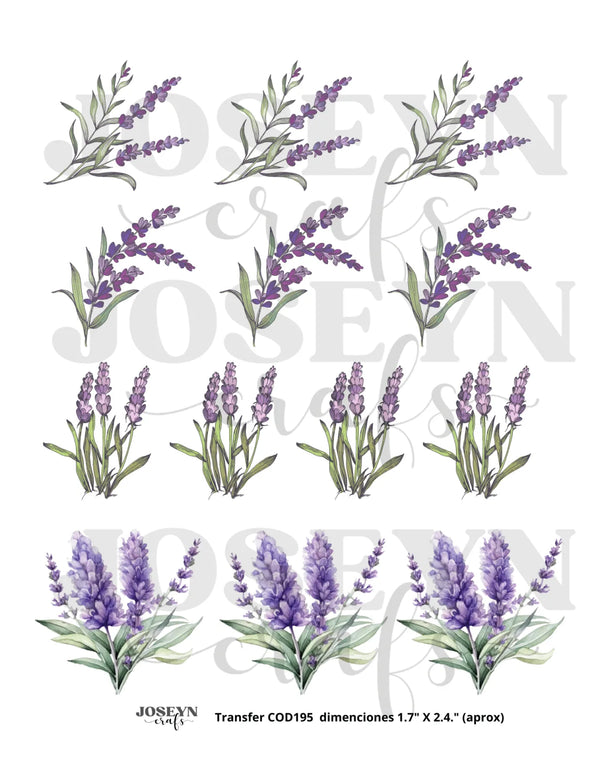 Water-transferable decal – Lavender Code 195