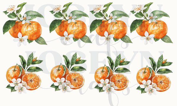 Calcomania Textil Naranjas