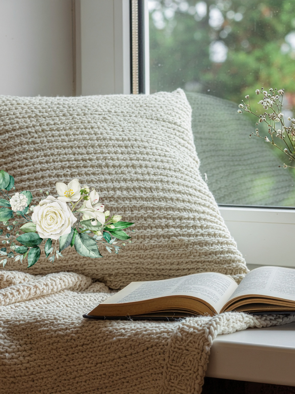 Calcomanias Rosas y Eucaliptus en Dtf