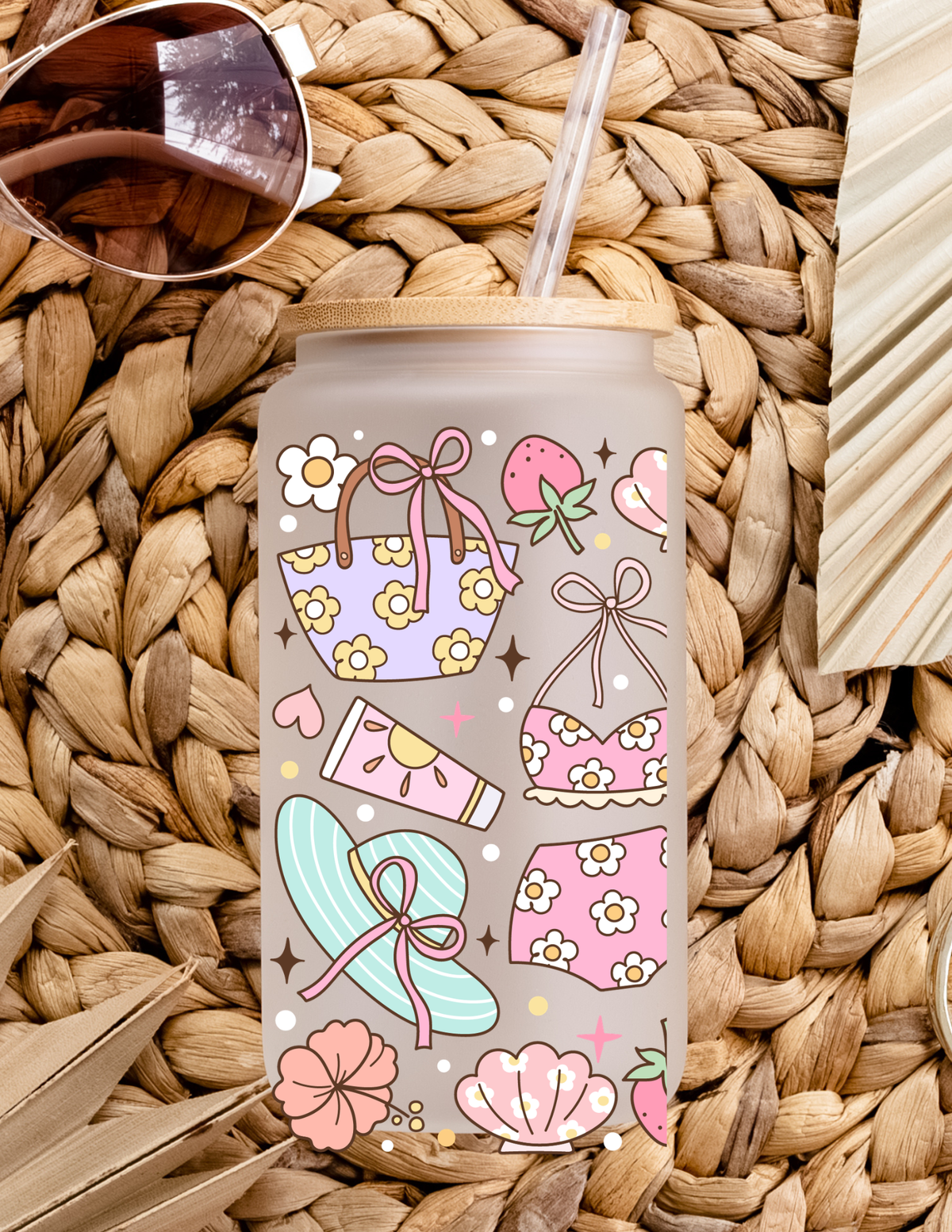 Calcomania para Vasos Chica de Verano