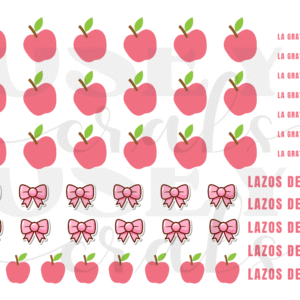 Manzanas y Lazos UV-Dtf