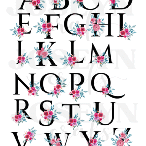 Calcomanía hidrotransferible – ABC Flores– Código203