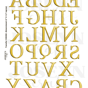 Calcomanía hidrotransferible – ABC02– Código202