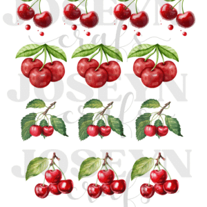 Calcomanía hidrotransferible – Cerezas Código191