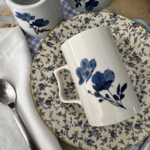 Calcomanía hidrotransferible – Flor Azul02– Código180