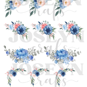 Calcomanía hidrotransferible – Flor Guirnalda– Código174