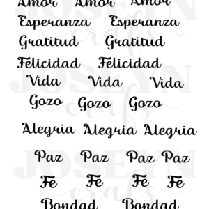 Calcomanía hidrotransferible – Frase002– Código205