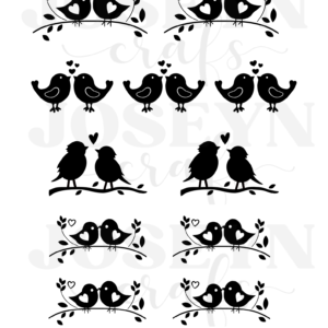 Calcomanía hidrotransferible –Pajaritos – Código210