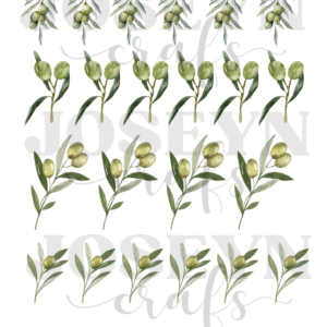 Calcomanía hidrotransferible – Aceitunas– Código168