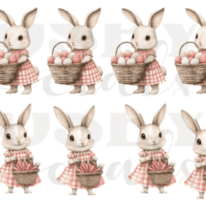 Calcomania Conejo de Amor01  en UV-Dtf-Código312