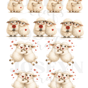 Calcomania Hidrotransferible- Enamorados006- COD259