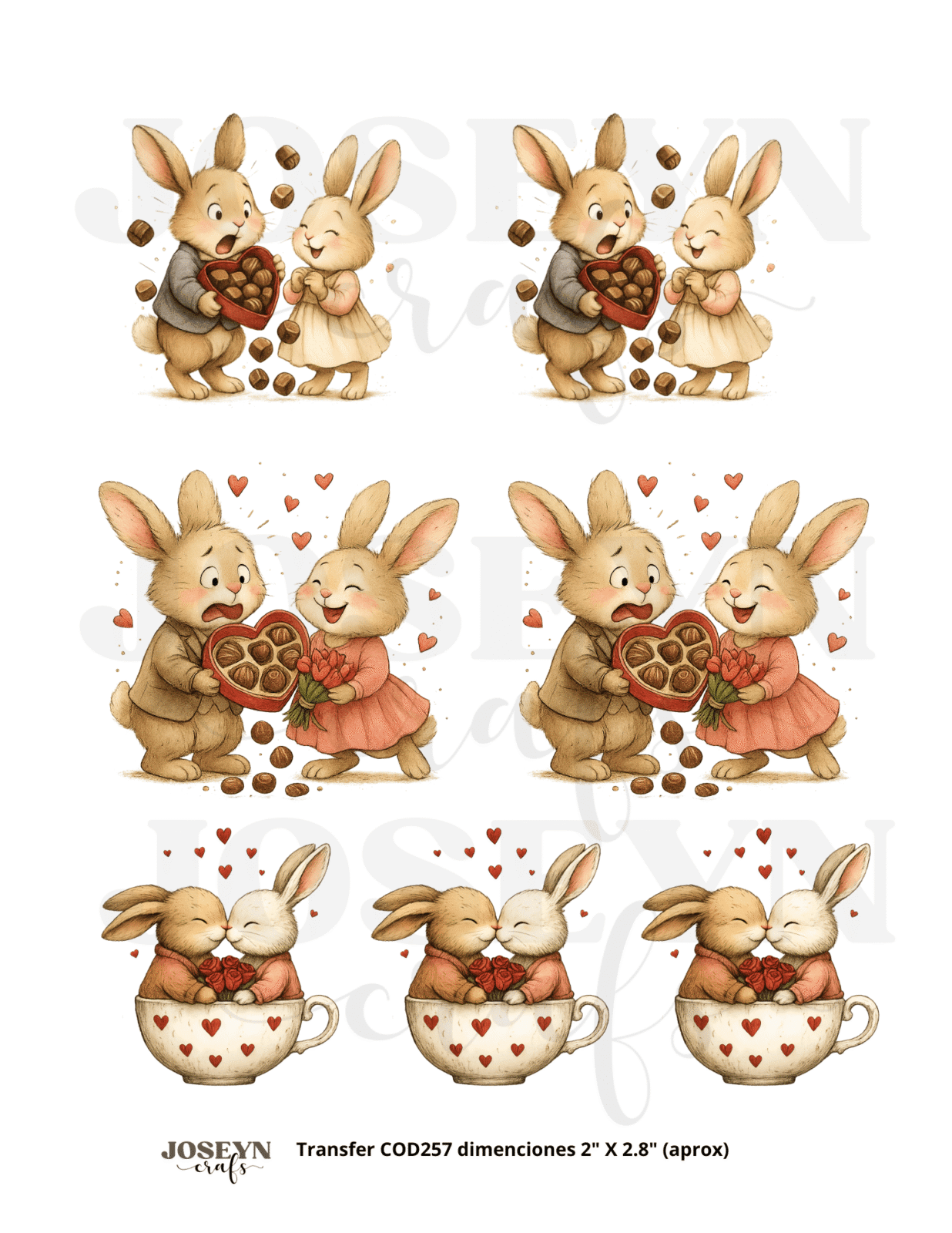 Calcomania Hidrotransferible- Enamorados004- COD257