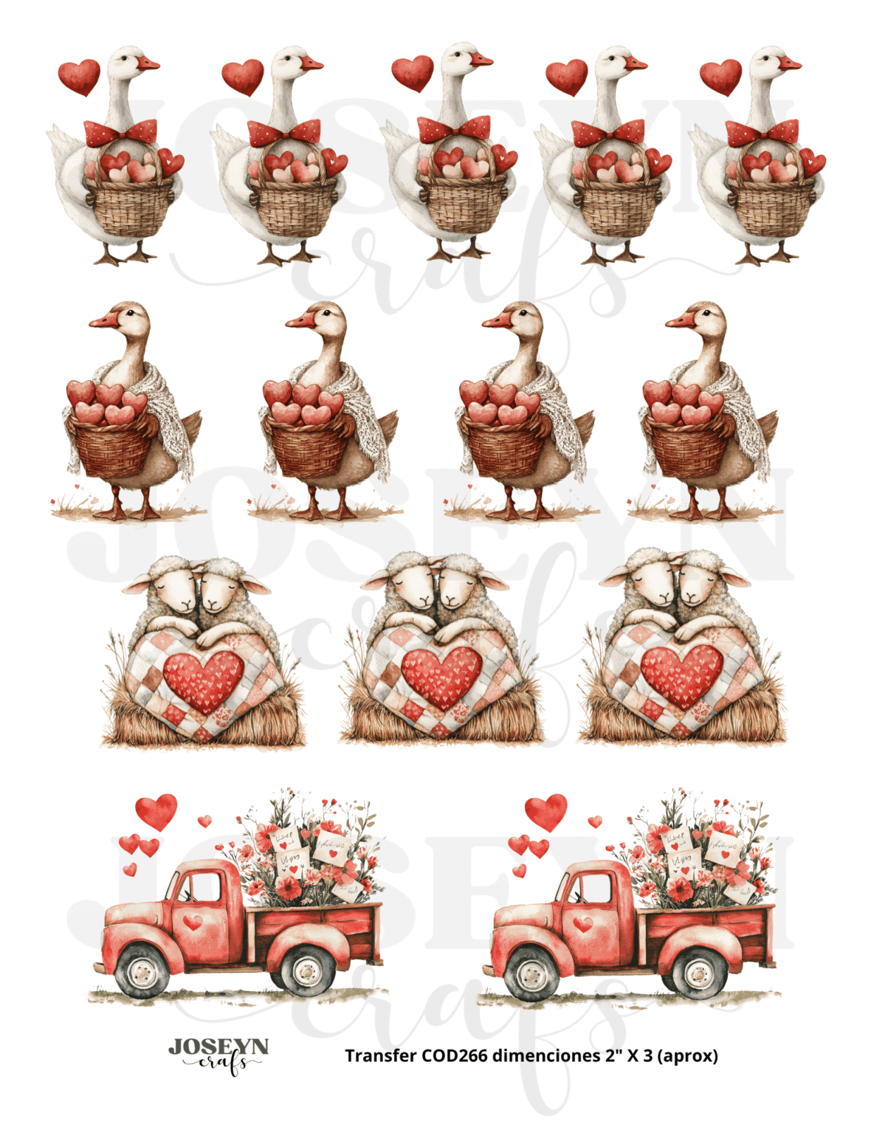 Calcomania Hidrotransferible- Enamorados013- COD266