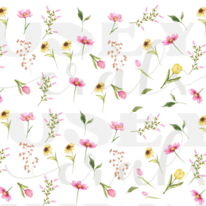 Calcomanias Flores Varias en UV-Dtf