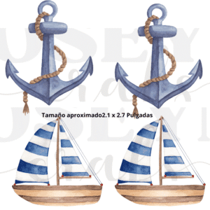 Calcomanias Mar 002 en UV-Dtf