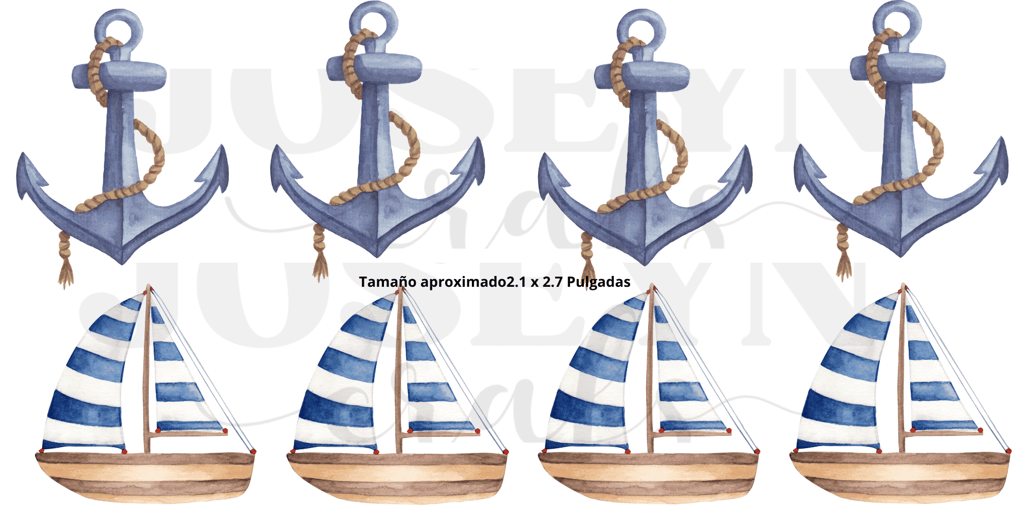 Calcomanias Mar 002 en UV-Dtf