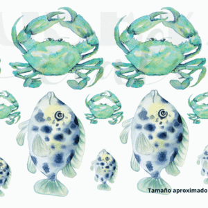 Calcomanias Mar 003 en UV-Dtf