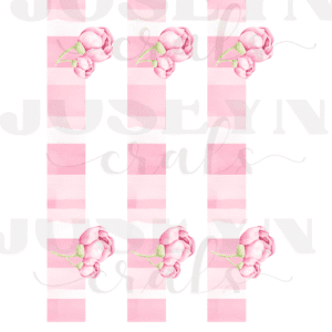 Calcomania al agua Rays y flores- COD275