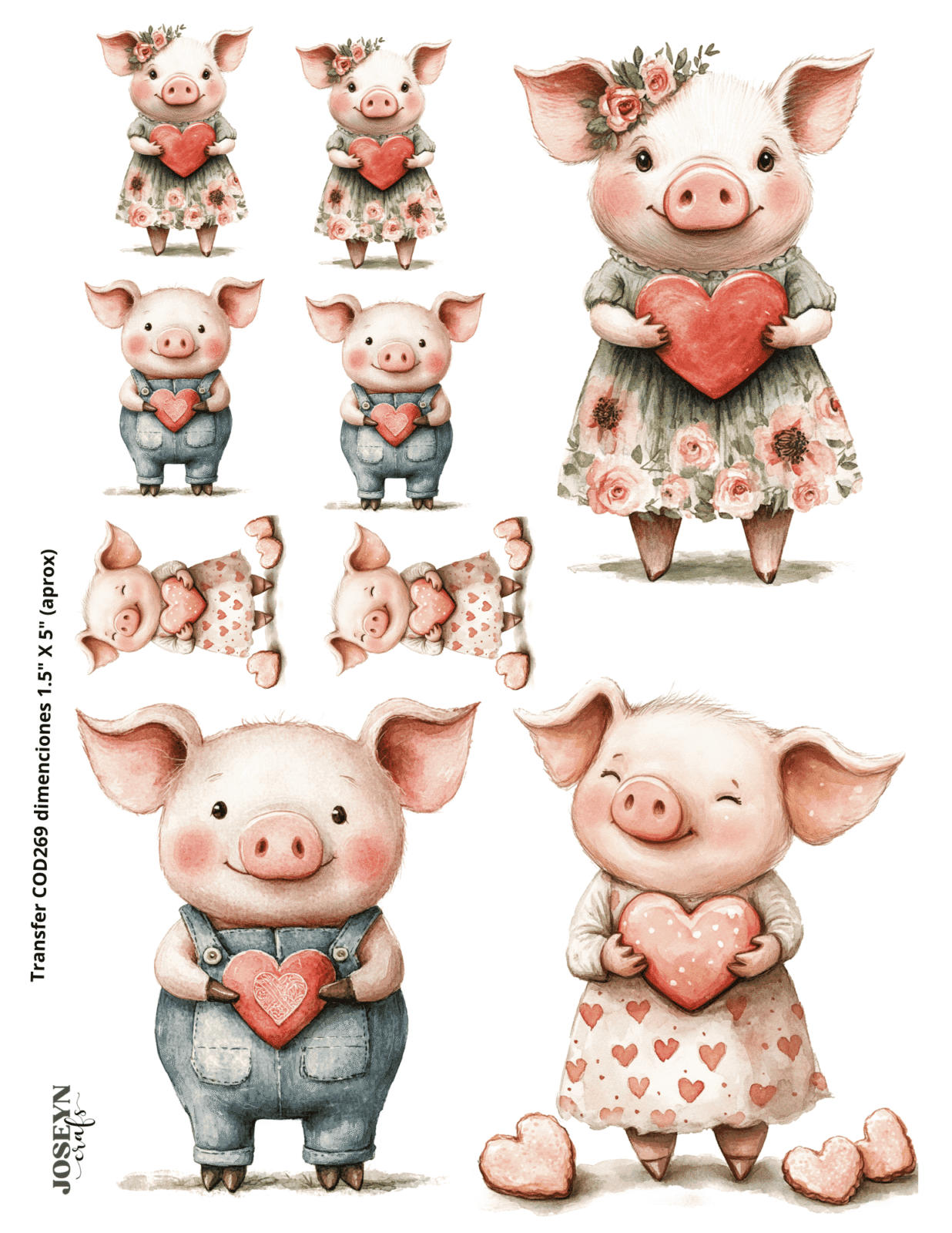 Calcomania al agua Enamorados16- COD269