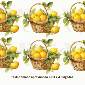 Calcomania Textil- Dtf-Canasta Limones