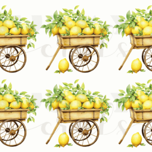 Calcomania Textil- Carretilla Limones