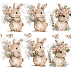 Conejito Amor 01 en Uv Y Dtf