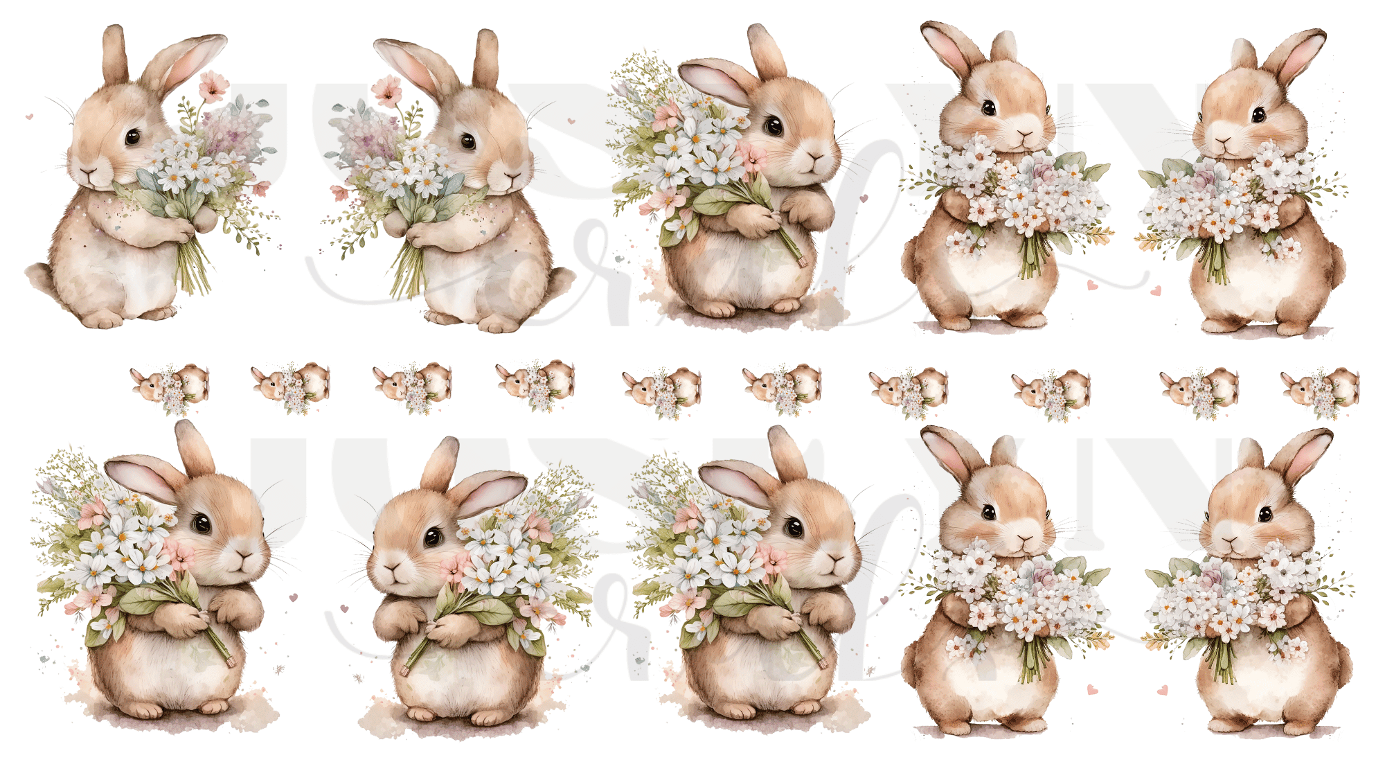 Conejito Amor 02- en UV y Dtf