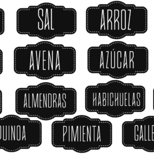 Calcomania Etiqueta de Cocina 04 UV-Dtf