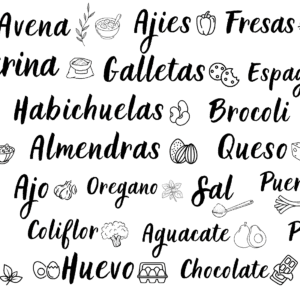 Calcomania Etiqueta de Cocina 06 UV-Dtf