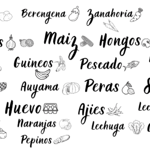 Calcomania Etiqueta de Cocina 07 UV-Dtf