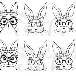 Calcomania Conejos en UV